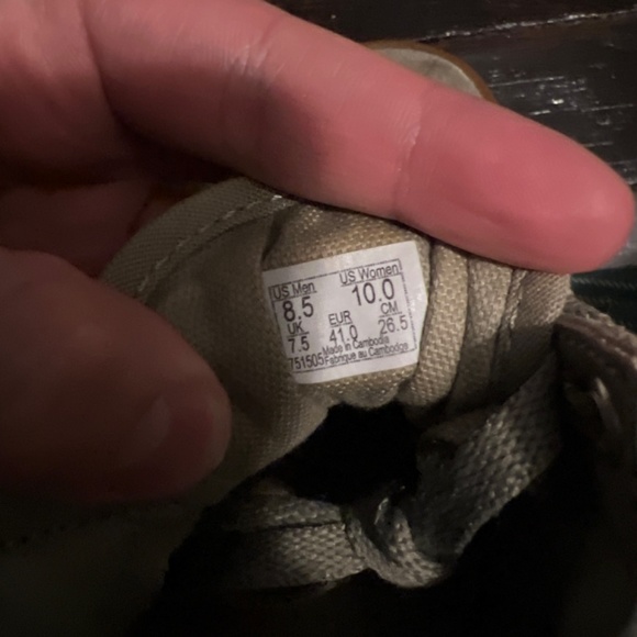 Vans Old Skool Unisex Olive Green White Gum Bottom Low Top Sneakers - Picture 5 of 6